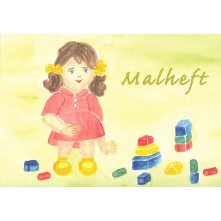 Malheft spielende Kinder