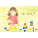 Malheft spielende Kinder