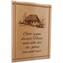 Holzwandbild mit Motiv - Gott segne dieses Haus