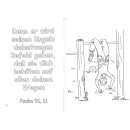 Ansicht Junge turnt mit dem Vers aus 91 11