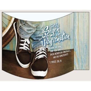 Aufstellkarte Duo - Konfi Turnschuhe