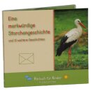 Ein Storch auf der Wiese