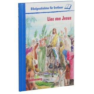 Jesus reitet auf einem Esel in Jerusalem ein