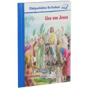 Jesus reitet auf einem Esel in Jerusalem ein