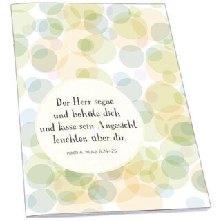 DesignLine Cover mit Bibelvers aus 4. M;ose 6,24+25