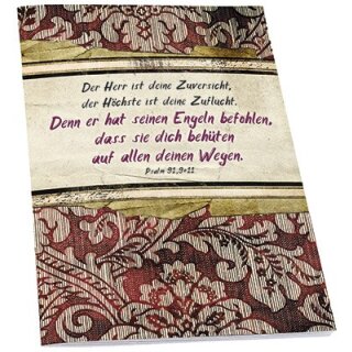 Vintage Cover mit Text aus Psalm 91,9+11