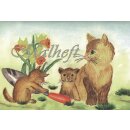 Malheft mit Katzen
