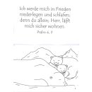 Ansicht Bär mit kleinen Bären und dem Vers aus...