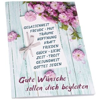 Wunschzettel zwischen Blumen