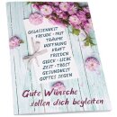 Wunschzettel zwischen Blumen