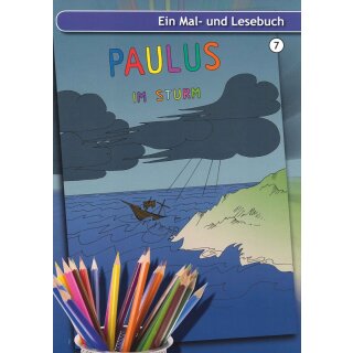 Mal ind Lesebuch mit einem Bastelbogen