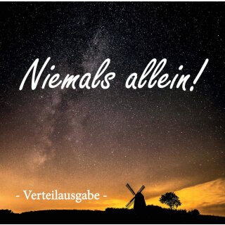 Sternenhimmel und Windmühle im Hintergrund