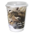 Puzzle - Cup Katzenmotiv