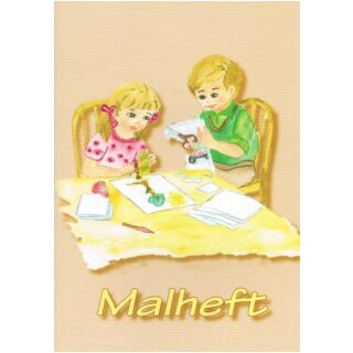 Malheft Bastelnde Kinder