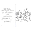 Ansicht Kinder basteln und der Vers aus Psalm 139 14