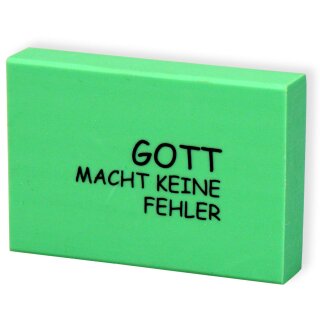 Gott macht keine Fehler - Neon-Grün