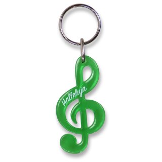 Notenschlüssel in Grün