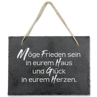 Schifertafel mit Aufhängekordel