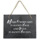 Schifertafel mit Aufhängekordel