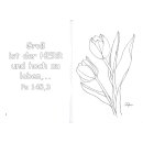 Ansicht Tulpen mit dem Vers aus 145 3