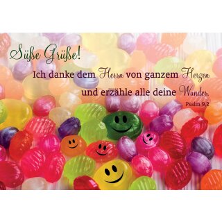 Postkarte - Süße Grüße!