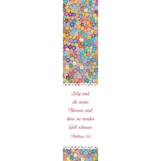 Blumenmotiv mit Bibeltext