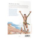 Olympischer Athlet bei Rennen - Rückseite des Buches