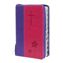 Lila Pinke Bibel leicht geöffnet