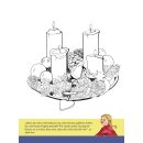 Malheft Das Weihnachtsfest Ansicht einer Ausmalseite