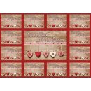 Aufkleber Grußkarte - Viel Glück und viel Segen