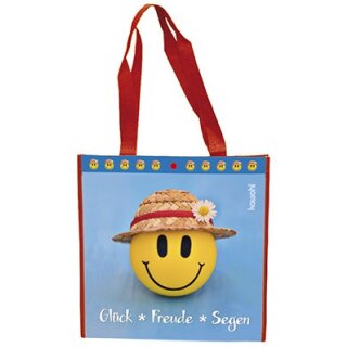 Tragetasche mit Motiv: Geschenkpäckchen und Rosen