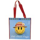 Tragetasche mit Motiv: Geschenkpäckchen und Rosen