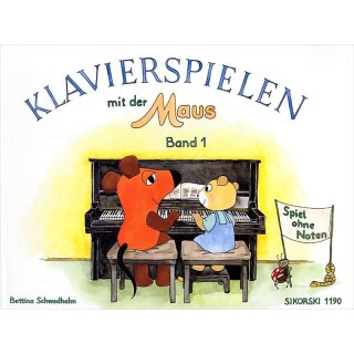 zwei Mäuse am Klavier