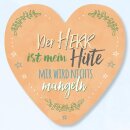 Oranges Herz mit Text