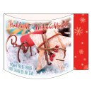 Weihanchtsmotiv mit Schlitten und Stern