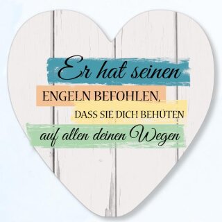 weisses Herz mit Bibeltext