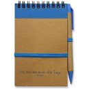 Notizbuch mit Kugelschreiber in 4 Farben