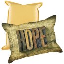 Schwamm mit Blumenmotiv und Text