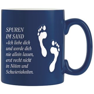 3D-Relief-Tassen: Spuren im Sand