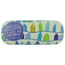 Ein mit Blumenmotiv Brillen Etui mit einem Segenswunsch...