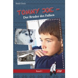 Junge, Wolf und Holzhütte