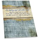 Notizheft Sei mutig und entschlossen