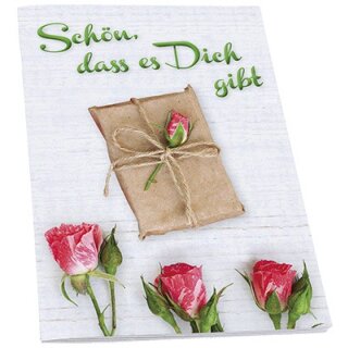 Notizheft Schön, dass es Dich gibt