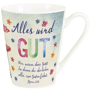 Eine Seite der Tasse