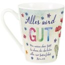 die Rückseite der Tasse