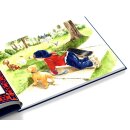 Ein Junge mit dem Hund