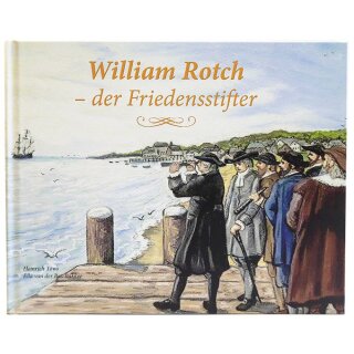 William Rotch mit Fernglas vor der Küste