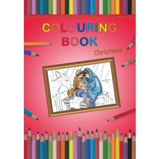 Malbuch mit Weihnachtsmotiv in Englisch