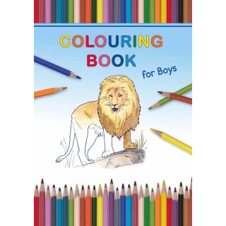 Malbuch für Jungen in Englisch