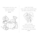 Ansicht Kürbis und Weintrauben